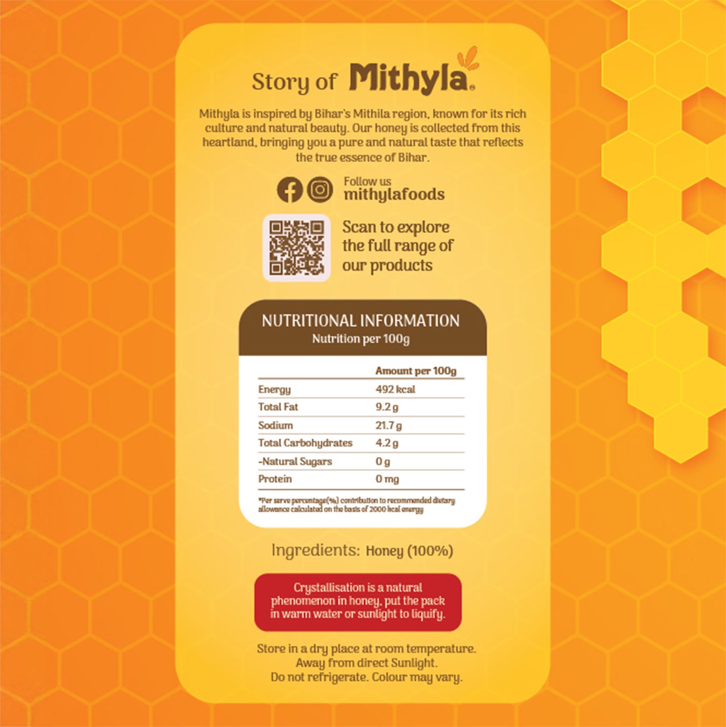 Mithyla Raw Natural Honey